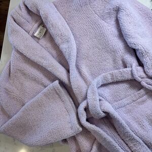 Kashwere Long Chenille Signature Classic Bath Robe Lavender Super Soft Sz S/M